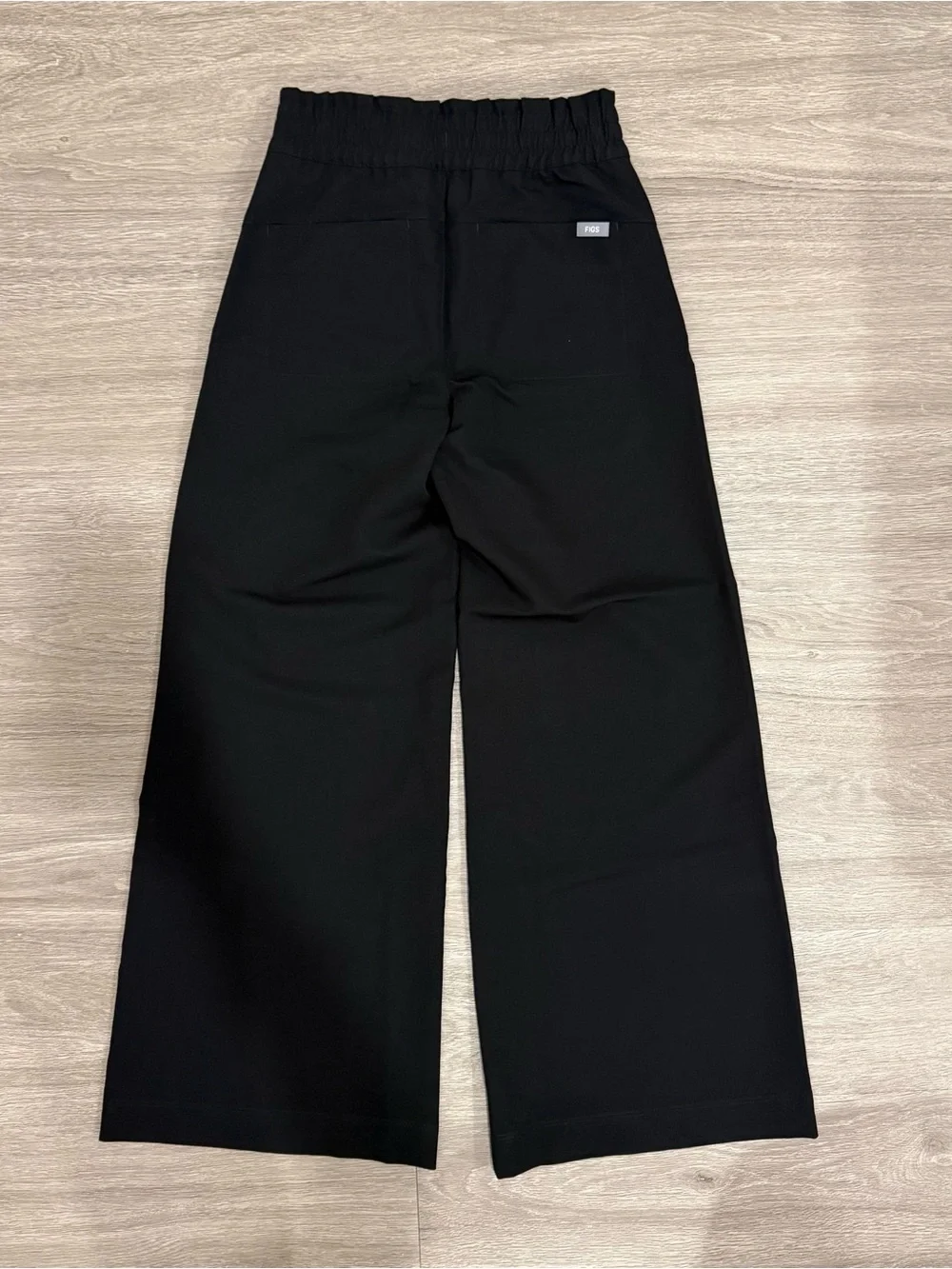 NWT FIGS Allison High Rise Wide Leg Scrub Pant XXSP black